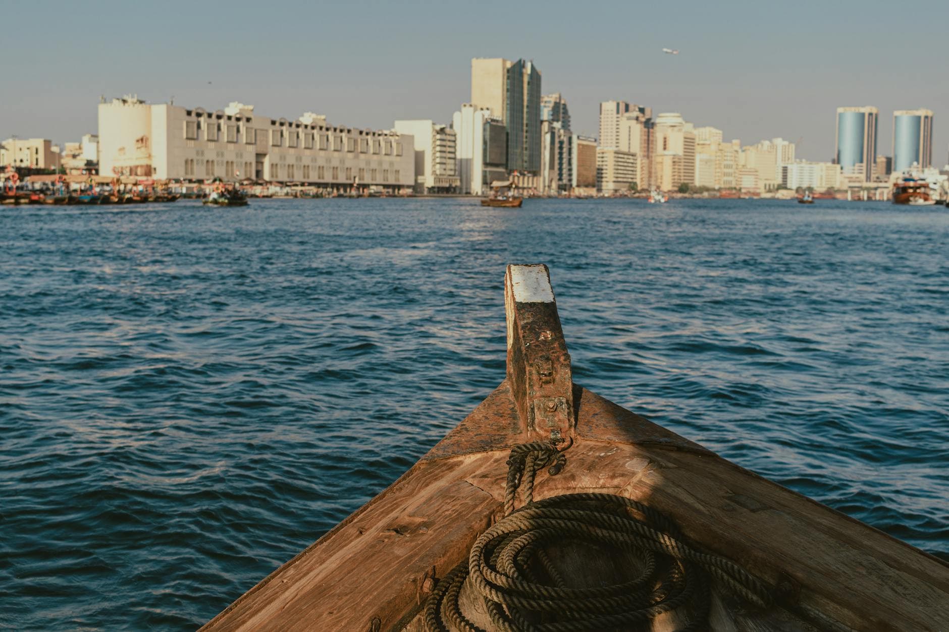 Experience a charming boat ride with a view of Dubai's skyline and historic districts from the water.