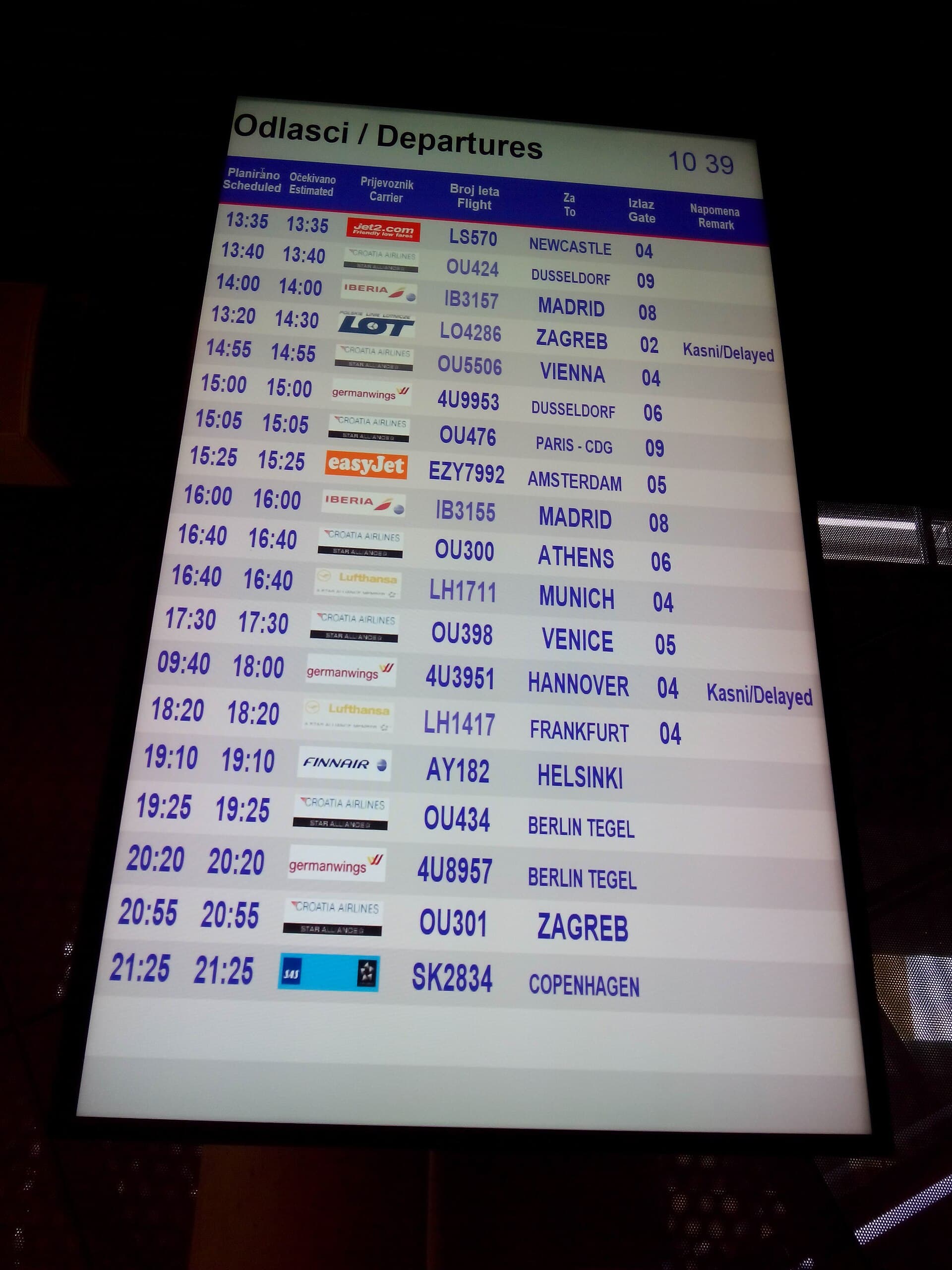 Dubrovnik Airport, Croatia