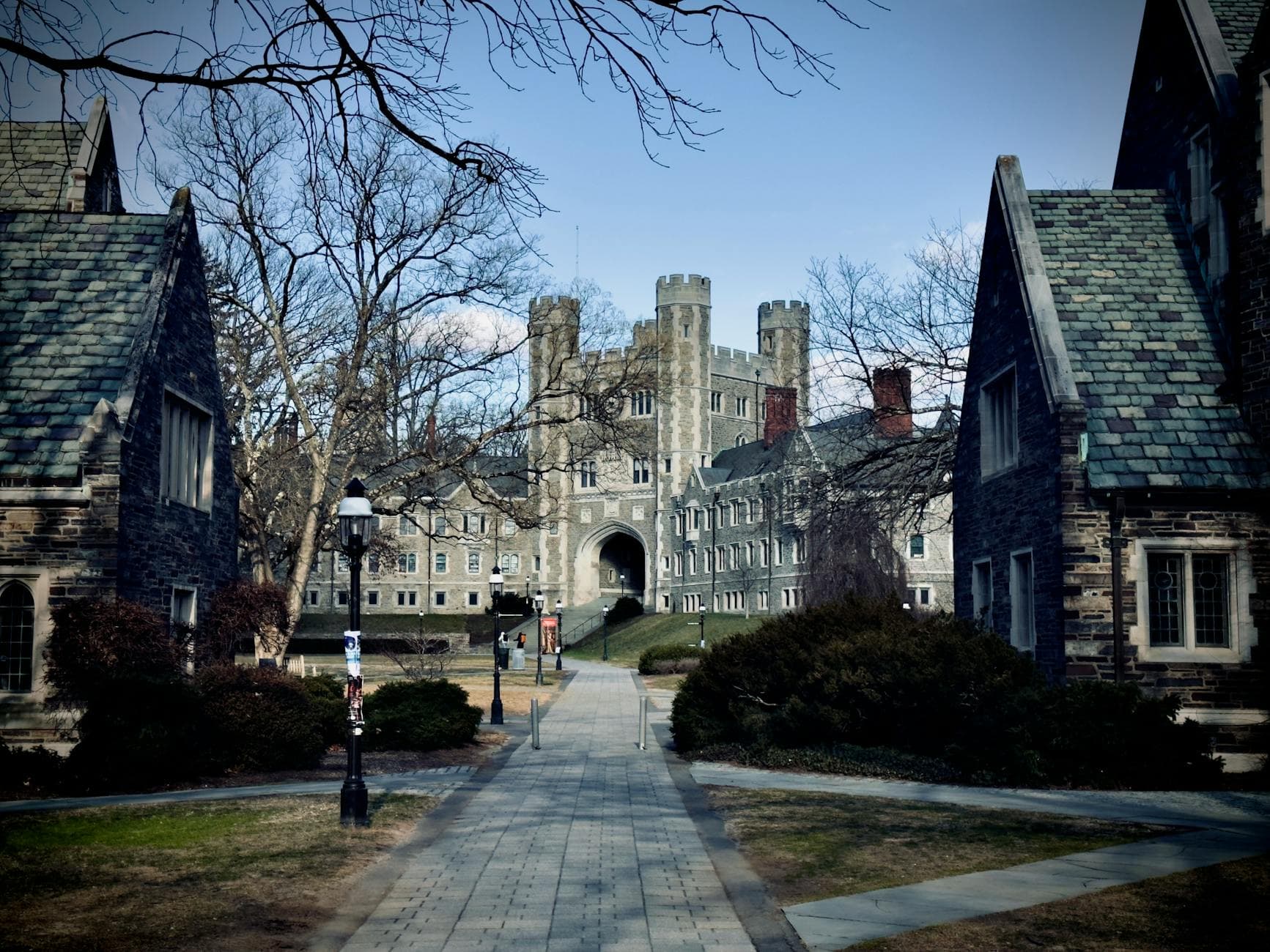 Captivating view of Princeton University architecture showcasing gothic style buildings.